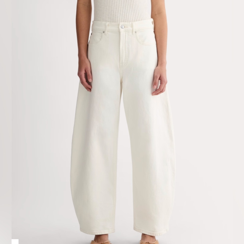 Everlane Way High Curve Jeans - Ecru